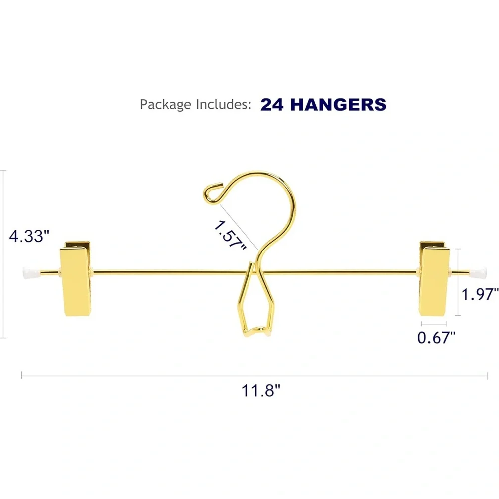 🔟 Gold Metal Hangers Set